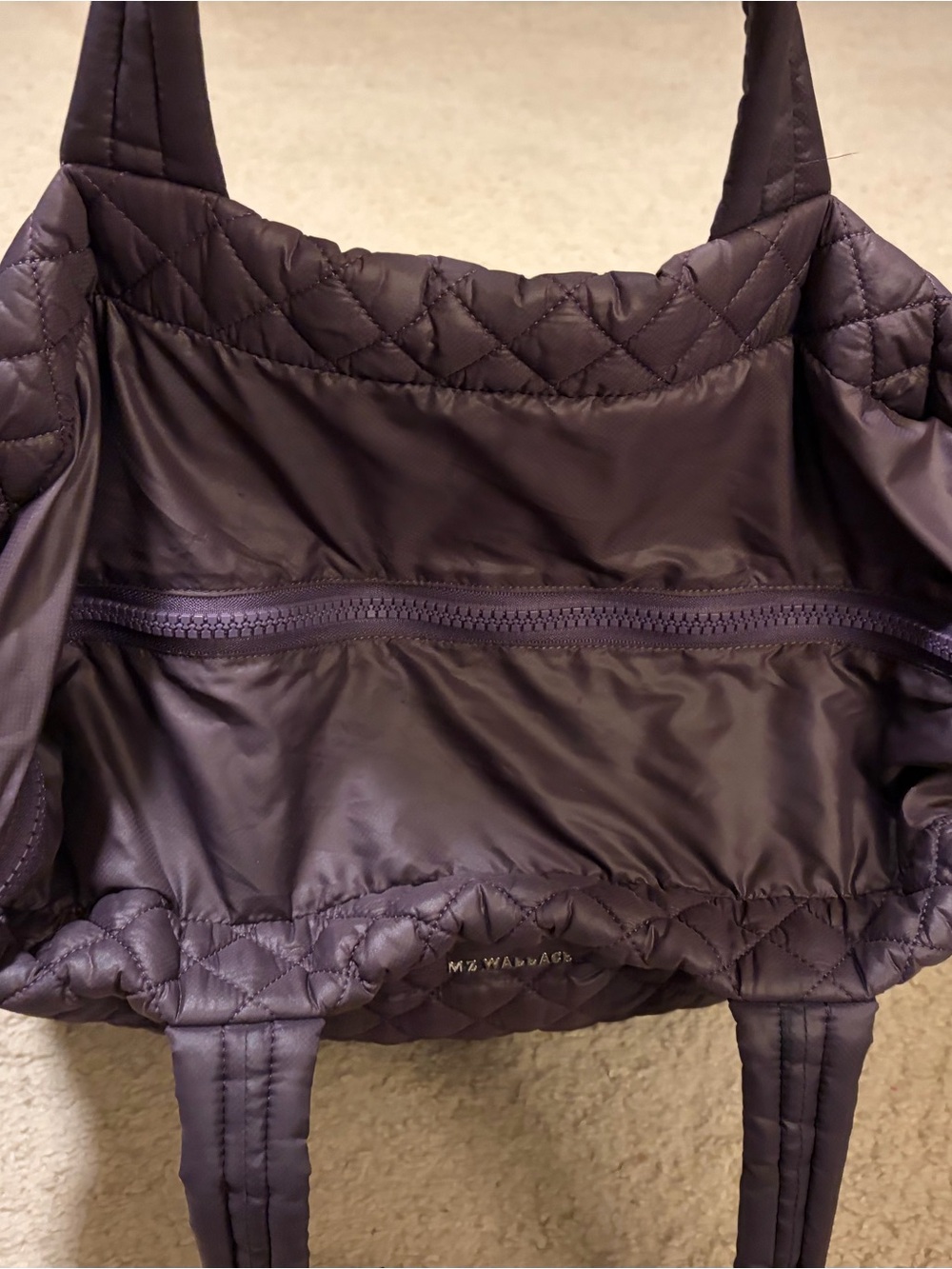 MZ Wallace Original Metro Tote Quilted - Plum - Picture 4 of 11